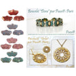 Delos Bronze Coatings 4 Colors Par Puca ®-Paris® 3 Hole 6x11mm-25 Beads**See pattern section, Free patterns if not added to cart