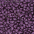SuperDuo Pastel Bordeaux, Czech Glass 2-hole bead 2.5mm x 5mm-25032