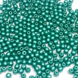 2MM Round Metallic Emerald, Czech Glass Bead, 29455 qty 100 beads