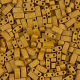 Miyuki Tila Beads-Tila, & Half Tila Matte Mustard, 2312 , 5 grams