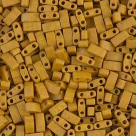 Miyuki Tila Beads-Tila, & Half Tila Matte Mustard, 2312 , 5 grams
