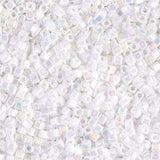 1.8mm Miyuki Cube Matte White AB SB18-402FR, 8 Grams