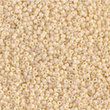 15-492F Matte Opaque Dark Cream, Miyuki Seed Beads