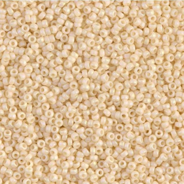15-492F Matte Opaque Dark Cream, Miyuki Seed Beads