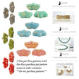 Delos Splash 6 Colors Par Puca® 3 Hole 6x11mm-25 Beads**See pattern section, Free patterns if not added to cart