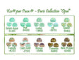 Kos par Puca Green Aqua Opal, 2-Hole 6X3MM Czech Glass, Choose a Color-10 Grams