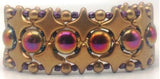 Star Beads Light Gold Matt, 2 Hole Czech Glass 10x10mm, 30 Beads