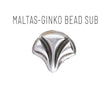 Cymbal Maltas Ginko Bead Substitute, 012853, 2 pieces - Choose your color & quantity