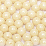 4mm Round Champagne Luster Czech Glass Beads, 14413  