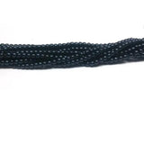 2mm Round Metallic Suede Dark Blue - Czech Glass Beads, 79032 100 beads