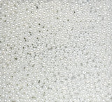 3mm Round Crystal Pearl White, Czech Glass Beads