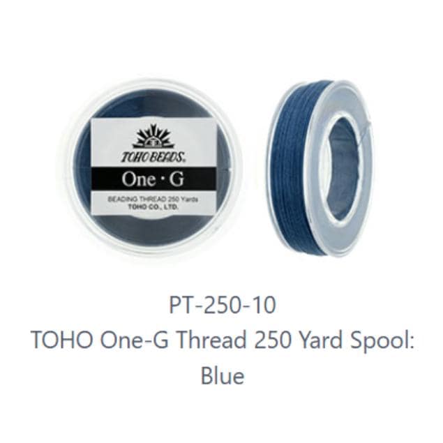 One-G Toho Blue Nylon Beading Thread 50, 125 or 250 Yards