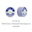 One-G Toho Lt Lavender Nylon Beading Thread 50, 125 or 250 Yards