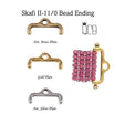 Cymbal Skafi ll 11/0 Bead Ending, 012827, Choose your color and quantity-4 pieces