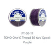 One-G Toho Purple Nylon Beading Thread 50, 125 or 250 Yards