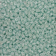 SuperDuo Luster Seafoam, Czech Glass 2-hole bead, 2.5x5mm, 10 grams
