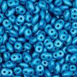 SuperDuo AluColour Sky Blue, 2-hole 2.5x5mm Czech Glass, 00030-33407-10 grams