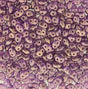 SuperDuo Halo Magenta, Matubo Czech Glass 2-hole bead, 2.5x5mm 29262, 10 grams