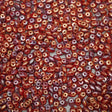Superduo Coral Red Iris Luster, Czech Glass 2-hole bead 2x5mm, 93200-15780