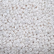 SuperDuo Pearl Shine White, 2-Hole 2.5x5mm Czech Glass-02010-24001