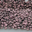 SuperDuo Polychrome Plum, 2 hole bead 2.5x5mm Czech Glass, 94106 