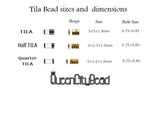 Miyuki Tila Beads-Tila, Half Tila or Quarter Tila Transparent Smoky Amethyst AB - 256, 5 grams