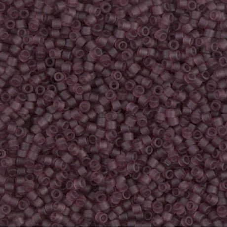 DB1264 11/0 Matte Transparent Mauve Miyuki Delica