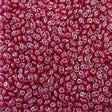 SuperDuo Cherry Luster, Czech Glass  2-Hole 2.5x5mm, 91250-14400