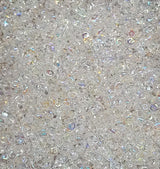 SuperDuo Crystal AB, 2 hole bead 2.5x5mm Czech Glass Beads