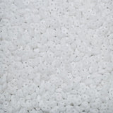 SuperDuo Chalk White, 2 hole bead 2.5x5mm Czech Glass Beads