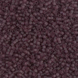 DB1264 11/0 Matte Transparent Mauve Miyuki Delica