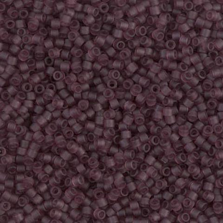 DB1264 11/0 Matte Transparent Mauve Miyuki Delica