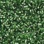 Linea Beads 11/0, Silver Lined Green LIN063, 30 Grams