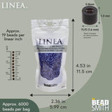 Linea Beads 11/0, Silver Lined Sapphire LIN060, 30 Grams