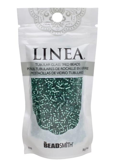 Linea Beads 11/0, Silver Lined Blue Zircon LIN058, 30 Grams