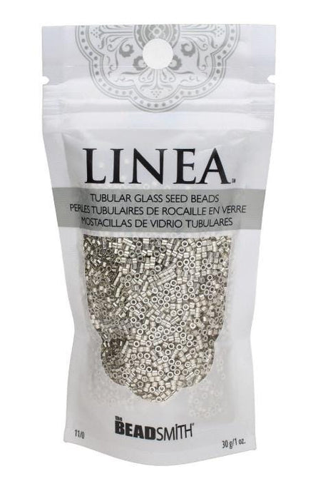 Linea Beads 11/0, Metallic Silver LIN057, 30 Grams