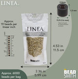 Linea Beads 11/0, Metallic Champagne LIN054, 30 Grams