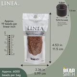Linea Beads 11/0, Milk Chocolate LIN049, 30 Grams