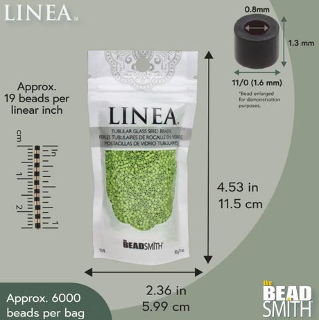 Linea Beads 11/0, Lime LIN030, 30 Grams