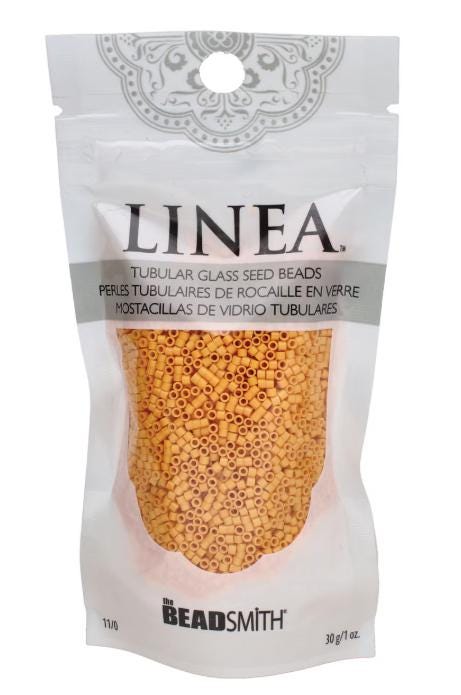 Linea Beads 11/0, Amber LIN026, 30 Grams