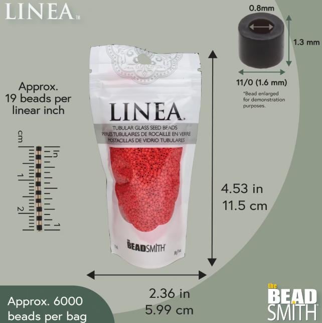 Linea Beads 11/0, Red LIN024, 30 Grams