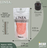 Linea Beads 11/0, Coral LIN019, 30 Grams