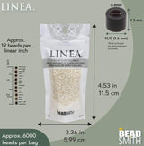 Linea Beads 11/0, Eggshell LIN014, 30 Grams
