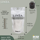 Linea Beads 11/0, Satin White LIN012, 30 Grams