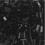 Miyuki Tila Beads, Tila, Half Tila or Quarter Tila, Black-401, 5 grams