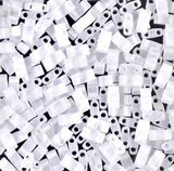 Miyuki Tila Beads, Tila, Half Tila or Quarter Tila, Matte Transparent Crystal AB-131FR, 5 grams