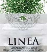 Linea Beads 11/0, Silver Lined Green LIN063, 30 Grams