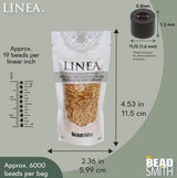 Linea Beads 11/0, Silver Lined Gold LIN061, 30 Grams