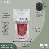 Linea Beads 11/0, Silver Lined Red LIN059, 30 Grams