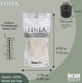 Linea Beads 11/0, Crystal AB LIN053, 30 Grams